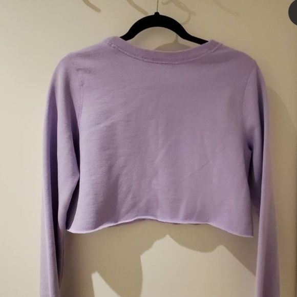 Cutoff crewneck sweatshirt - Picture 2 of 3